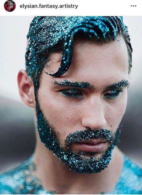 Glitter Beard, Glitter Beards, Festival Makeup Rave, Make Up Gold, Festival Makeup Glitter, Drag Make-up, Sparkly Makeup, Glitter Photography, Beard Kit