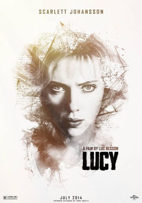 Lucy (2014) Lucy Poster, Scarlett Johansson Lucy, Lucy Movie, Luc Besson, Superhero Poster, Cinema Posters, We Movie, Alternative Movie Posters, Movie Poster Art