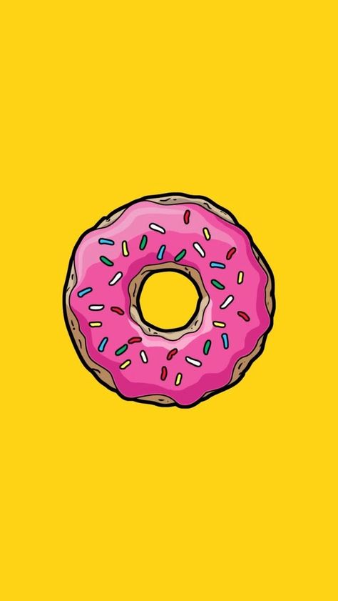 Donut wallpaper. I use it right now! Simpson Wallpaper Iphone, Iphone 5 Wallpaper, Fun Wallpaper, Iphone 6 Wallpaper, Whatsapp Wallpaper, The Simpson, Homer Simpson, Arte Horror, I Wallpaper