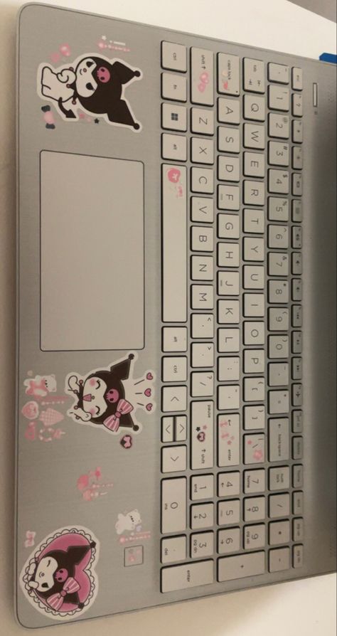 Ipad Stickers Aesthetic, Laptop Keyboard Stickers, Macbook Case Stickers, Kawaii Laptop, Pc Decoration, Laptop Decoration, Laptop Case Stickers, Macbook Covers, Macbook Stickers