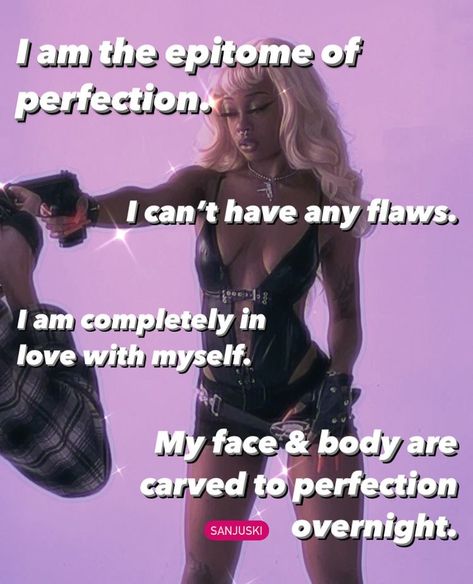 Bad B Affirmations, Bad B Mindset, It Girl Affirmations, Subliminals Affirmations, Subliminal Ideas, Bad B Energy, Self Concept Affirmations, Manifest Instantly, Subliminal Affirmations