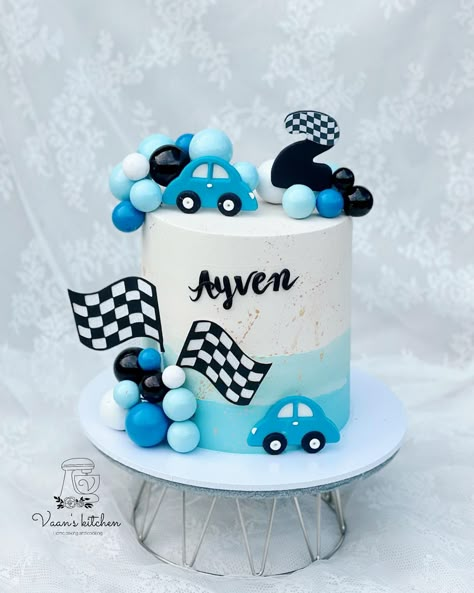 🏁 Ayven is Two Fast 🏁 #birthdaycakes #cupcakes #buttercreamcakes #fondantcakes #customcakes #handmadetopper #cakedecor #cakedesign #sydneycake #sydneycakes #vaanskitchen #spongecake #carcake #carcakes #racingcarcake Car Theme Cake Design, Cake With Cars Boys, Cake Designs For Kids Boys, Car Cake Design For Boys, Car Theme Cake For Kids, 2 Fast Birthday Cake, Cars Cake For Boys, Car Birthday Cakes, Two Fast Birthday Cake