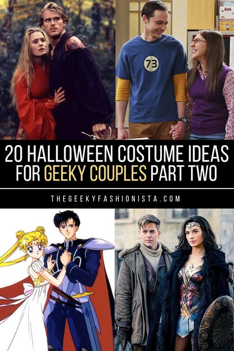 Alan Grant And Ellie Sattler Costume, Geeky Halloween Costumes For Couples, Nerd Couple Halloween Costumes, Couples Nerd Costumes, Famous Fictional Couples, Scifi Couples Costumes, Super Hero Halloween Costumes Couples, Couples Costume Tv Show, Geek Costume Ideas