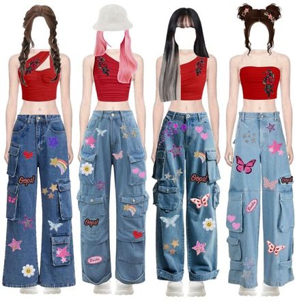 ​﻿﻿kpop Outfit | ShopLook Kpop Jeans Outfit, Kpop Aesthetic Outfits, Kpop Party Outfit, Kpop Added Member Outfits, Kpop Stage Outfits Ideas New Jeans, Idol Outfit, Kpop Dance Outfits, Kpop Stage Outfits Ideas 5 Members Cute, Kpop Performance Outfit 6 Member