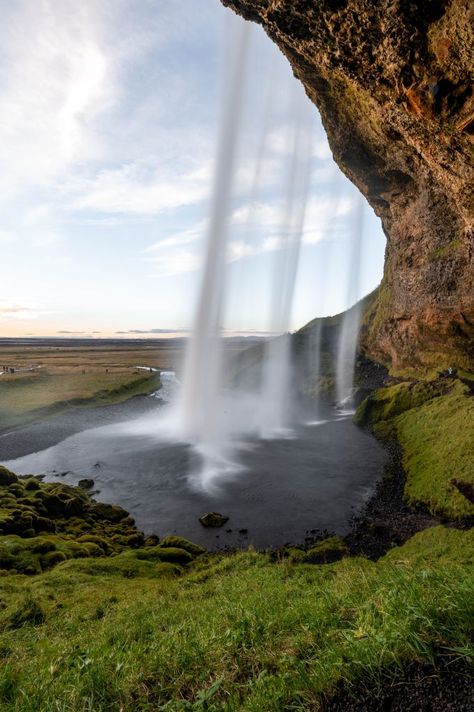 Seljalandsfoss Iceland Iceland Seljalandsfoss, Waterfalls In Iceland, Waterfall Iceland, Seljalandsfoss Waterfall, Famous Waterfalls, Iceland Waterfalls, Waterfall Photography, Before Sunset, Arctic Circle