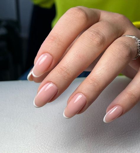 Natural Nails French Tip 18 Ideas: Elevate Your Nail Game - Fall Update Ideas Ombre With French Tip Nails, French Manicure Nails Natural, French Nail Natural, French Nails Real Nail, Invisible French Nails, Naked French Tip Nails, Fine French Tip Nails, Micro French Manicure Almond, Slim French Tip Nails