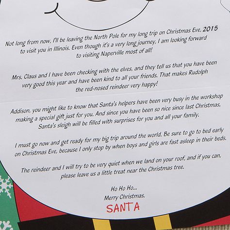 12410 - Santa's Watching Personalized Letter From Santa Personalized Letters From Santa, Letter From Santa, Santa Helper, Unique Gifts For Men, Personalized Letters, Rudolph The Red, From Santa, Red Nosed Reindeer, Santa Letter