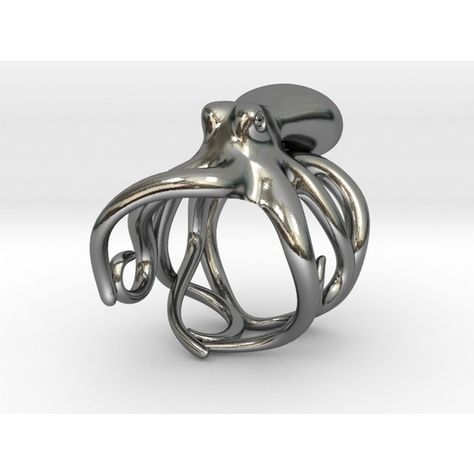 Octopus Ring, Flower Engagement Ring, Engagement Ring White Gold, Morganite Engagement Ring, Rose Engagement Ring, Silver Jewelry Rings, Sea Glass Jewelry, Rings Simple, Engagement Rings Sapphire