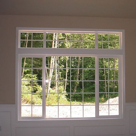 Windows With Grids, Large Picture Window, Window Grids, Window Designs, Window Panes, Recycled Magazines, Square Windows, Picture Window, Corner Window