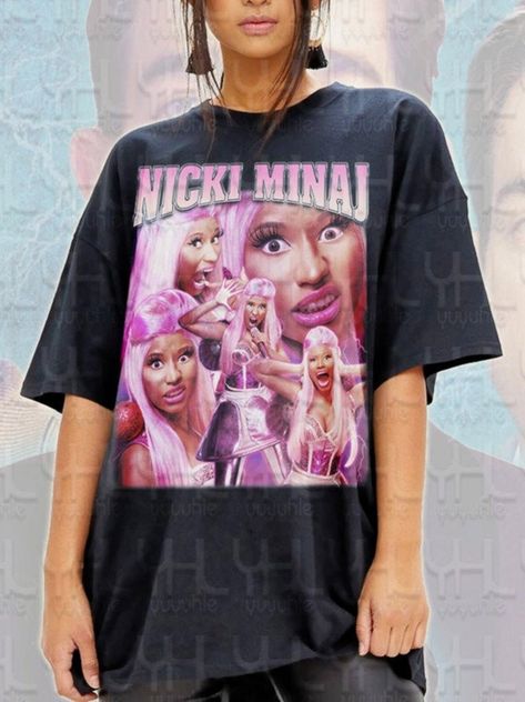 Nicki Minaj Merch, Nicki Minaj Shirt, To The Bone Movie, Artist Tees, Hip Hop Shirts, Wardrobe Classic, Rap Tee, Trendy Fashion Outfits, Fan Shirts