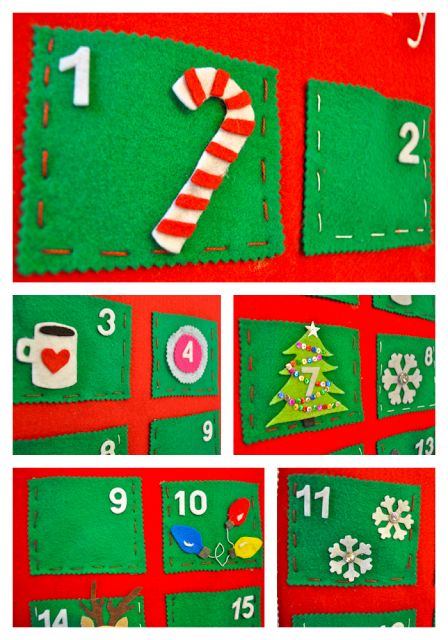 Diy Felt Advent Calendar, Wood Advent Calendar, Felt Advent Calendar, Homemade Advent Calendars, Countdown Gifts, Advent Calendar Activities, Calendar Activities, Advent Activities, Advent Calendars For Kids