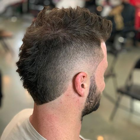 Short Burst Fade, France Haircut, Fohawk Haircut Fade, Epic Hairstyles, Fohawk Haircut, Mohawk Fade, Burst Fade Mohawk, Crew Cut Haircut, Mohawk Haircut