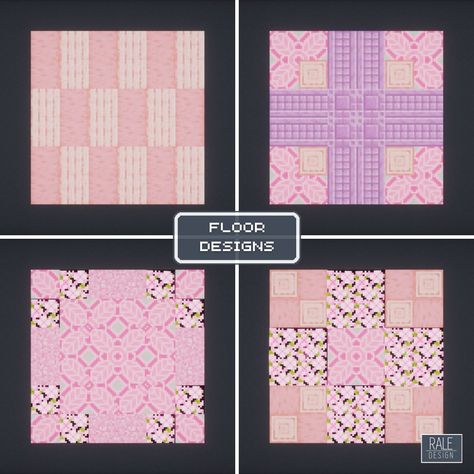 Flooring Minecraft, Minecraft Floor Designs, Pink Minecraft, Minecraft Idea, Minecraft Things, Pink Floor, Floor Designs, Cool Minecraft Creations, Minecraft House