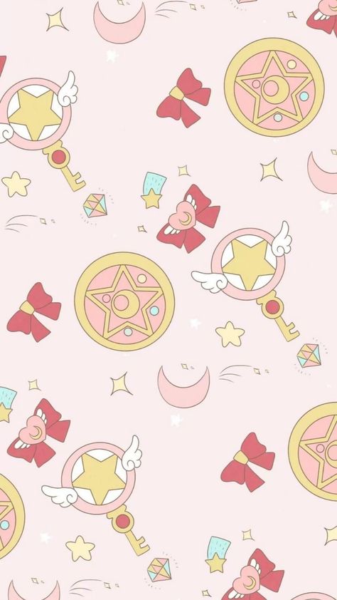 Cute Background Pictures, Magical Girl Aesthetic, Sakura Card Captor, Artsy Background, Sailor Moon Wallpaper, Cute Pastel Wallpaper, Anime Cover Photo, Iphone Wallpaper App, Wallpaper Animes