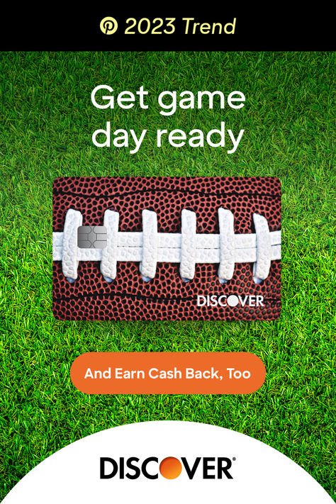 You earn cash back on every purchase you make with your Discover Credit Card, like game day outfits and other supplies, so make sure you're earning rewards while you're getting ready for the game. Discover Credit Card, November Nails, Earn Cash, Best Credit Cards, Big Box Braids Hairstyles, Kitty Drawing, Simple Birthday Cards, Got Game, Hello Kitty Drawing