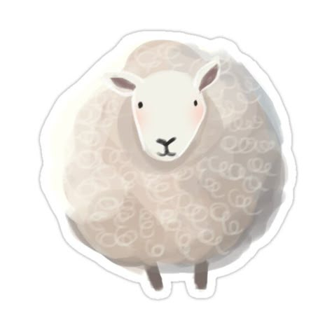 Decorate laptops, Hydro Flasks, cars and more with removable kiss-cut, vinyl decal stickers. Glossy, matte, and transparent options in various sizes. Super durable and water-resistant. It's Ramsey! He's a sheep! He loves moonlit walks, classical music and kale salads. Kale Salads, Sheep Sticker, Funny Moose, Sheep Art, Nature Stickers, A Sheep, The Sheep, Stickers For Sale, Animal Stickers