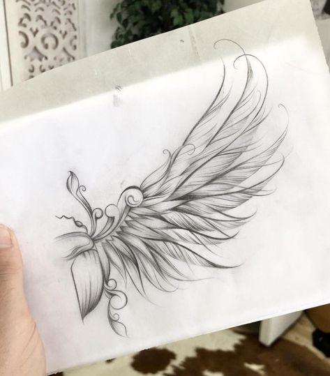 Spiritual Wings Tattoo, Feminine Wings Tattoo, Thigh Wing Tattoo, Womens Wing Tattoos, Feminine Wing Tattoo, Feather Wing Tattoo, Delicate Angel Wings Tattoo, Angel Wings Tattoo Forearm Women, Wings With Flowers Tattoo