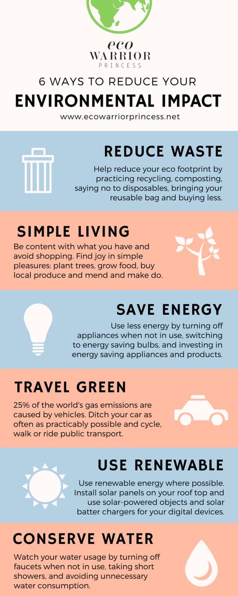 6 Ways to Reduce Your Environmental Impact Environmentally Friendly Living, Eco Life, Eco Lifestyle, Eco Warrior, Eco Living, Environmental Awareness, Green Lifestyle, Eco Friendly Living, Eco Friendly House