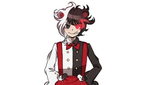 Monokuma Human Fanart, Monokuma Human, Human Monokuma, Danganronpa Sprites, Danganronpa Monokuma, Cosplay Poses, Random Anime, Danganronpa Characters, Danganronpa