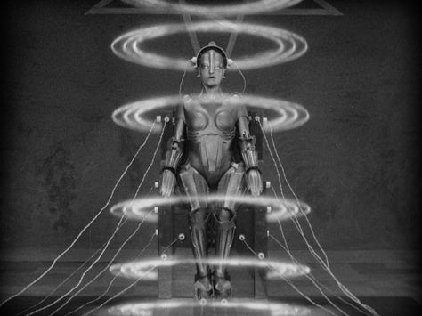 Maria-Robot Transformation Karl Hofer, Metropolis 1927, Fritz Lang, German Expressionism, Classic Sci Fi, Sci Fi Films, Fiction Movies, Science Fiction Film, Lodz