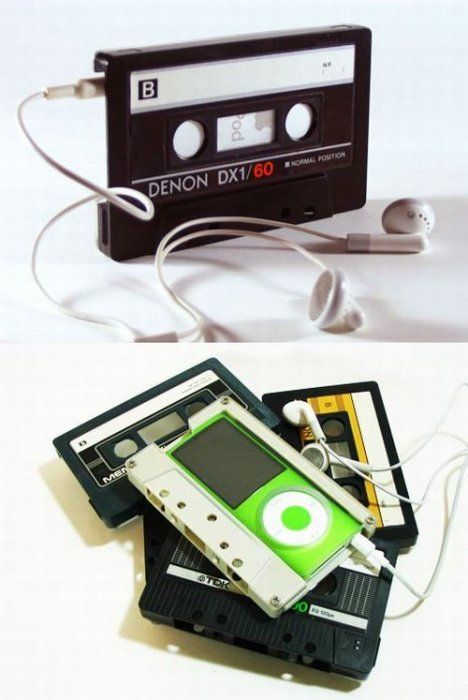 Cool iPod "holder" Floppy Disk Crafts, Cassette Tape Crafts, Old Cassette, Do It Yourself Decoration, Funny Gadgets, Cassette Audio, Floppy Disk, Ipod Nano, Ipod Case