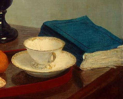 huariqueje: Henri Fantin-Latour (French, 1836-1904) - Still Life with Blue Book (Detail), 1874 Fantin Latour, Henri Fantin Latour, Arte Indie, Rennaissance Art, Blue Book, Oil Painting Reproductions, Blue Books, Old Paintings, Still Life Art