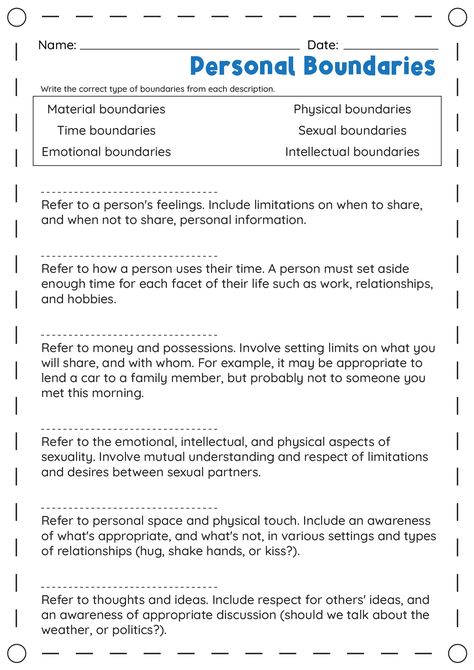 Personal Boundary Worksheets Family Relationship Therapy Activities, Boundary Worksheets For Adults, Boundary Activities Therapy Ideas, Boundary Setting Worksheet, Relationship Therapy Activities, Personal Boundaries Worksheet, Setting Boundaries Worksheet, Boundaries Activities, Journal Dump