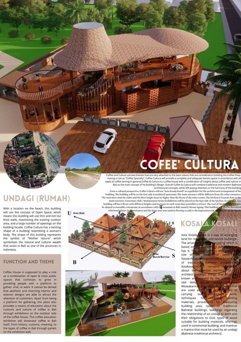 Beach themed café design challenge Interior Architecture Presentation, Organic Architecture Concept, Landscape Design Competition, Architecture Portfolio Layout, Traditional Values, Resort Architecture, Conceptual Architecture, Architecture Sketchbook, Interior Design Sketches