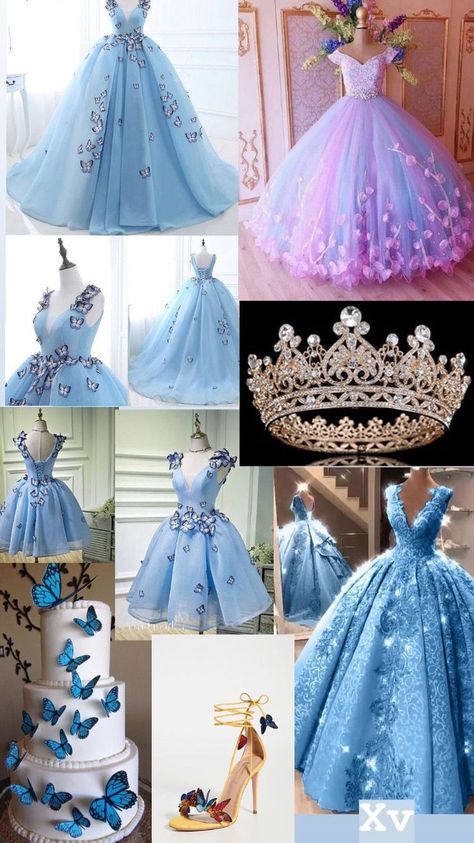 Butterfly Birthday Dress, Cinderella Sweet 16, Mariposa Dress, Cotton Suit Designs, Quinceanera Themes Dresses, Quinceñera Dresses, Pretty Quinceanera Dresses, Butterfly Wedding