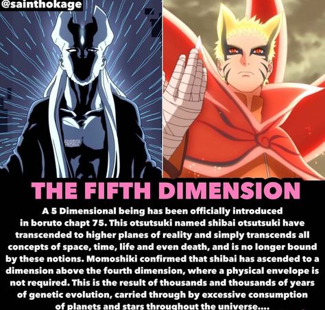 The fifth Dimension officially explained in boruto 6 Dimension, 4th Dimension, Fourth Dimension, Fifth Dimension, Star Child, Astral Projection, Star Children, Fun Fun, Consciousness