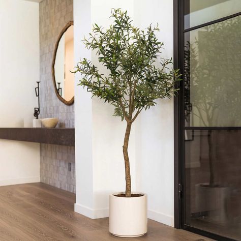 Olivier En Pot, Artificial Olive Tree, Olive Plant, Painted Trunk, Tree Planters, Indoor Tree, Faux Olive Tree, Faux Tree, Artificial Tree