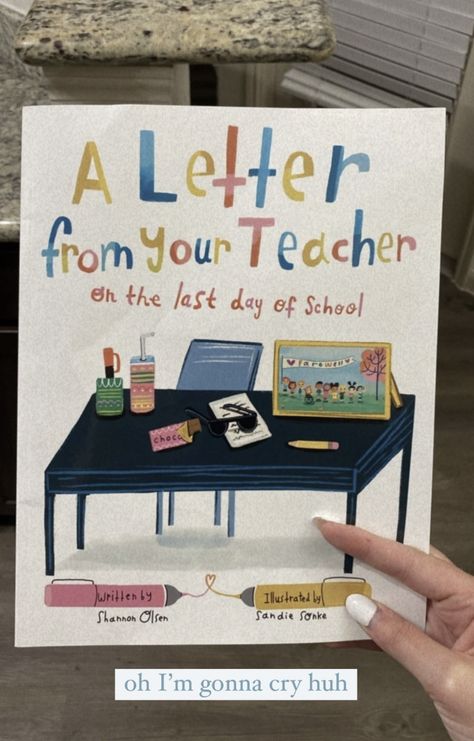 From the author and illustrator of Our Class is a Family, this touching picture book expresses a teacher’s sentiments and well wishes on the last day of school. Serving as a follow up to the letter in A Letter From Your Teacher: On the First Day of School, it’s a read aloud for teachers to bid a special farewell to their students at the end of the school year. #ad Student Teaching Lesson Ideas, Teacher Ideas For Classroom, Letter From Your Teacher, Classroom Activities Elementary, Teacher Aesthetic, The Last Day Of School, Elementary Classroom Decor, Elementary School Classroom, Teaching Lessons