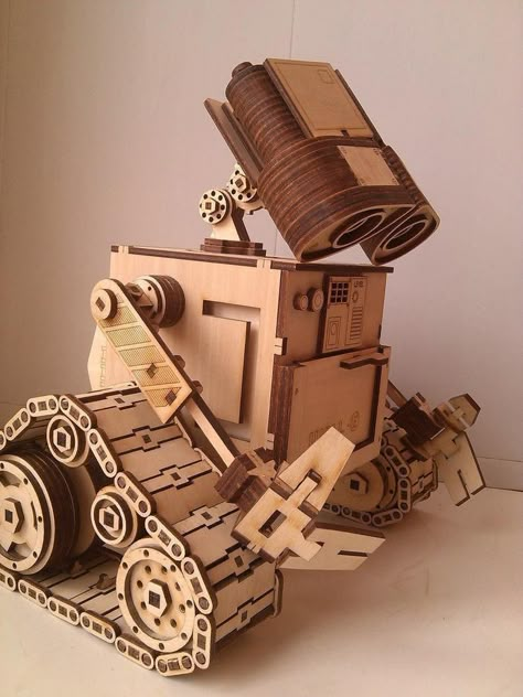 Wall E Robot, Game Wood, Woodworking Tools Workshop, Wooden Toys Plans, Laser Cut Wood Crafts, Cardboard Sculpture, Wood Games, Jigsaw Puzzles For Kids, Laser Art