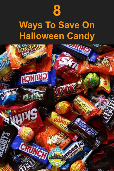 It's officially time to start building your stockpile of candy for the annual parade of trick-or-treaters on October 31. Check out this post for 8 ways to save on Halloween candy this year. #moneysavingtips #frugalhalloween #cheaphalloween #frugalliving Halloween Candy For Trick Or Treaters, Cheap Halloween Candy Ideas, Halloween Candy Bag Ideas For Trick Or Treaters, Inexpensive Halloween Treats, Halloween Treats For Trick Or Treaters, Halloween Candy Ideas To Pass Out, Trick Or Treat Candy Ideas, Cheap Halloween Candy, Best Halloween Candy