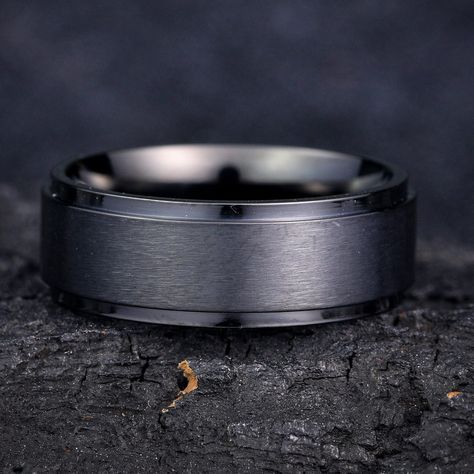 "Welcome to our store! We are proud to introduce this stylish men's titanium steel ring, made from high-quality titanium steel material known for its durability and scratch resistance. This ring features a simple yet classic design, suitable for various occasions. ●Free engraving available. ●Key Features: Welcome to our store! We are proud to introduce this stylish men's titanium steel ring, made from high-quality titanium steel material known for its durability and scratch resistance. This ring Gunmetal Ring, Titanium Rings, Elegant Ring, Recycled Metal, Steel Ring, Engraved Rings, Mens Wedding Bands, Steel Material, Accessories Unique