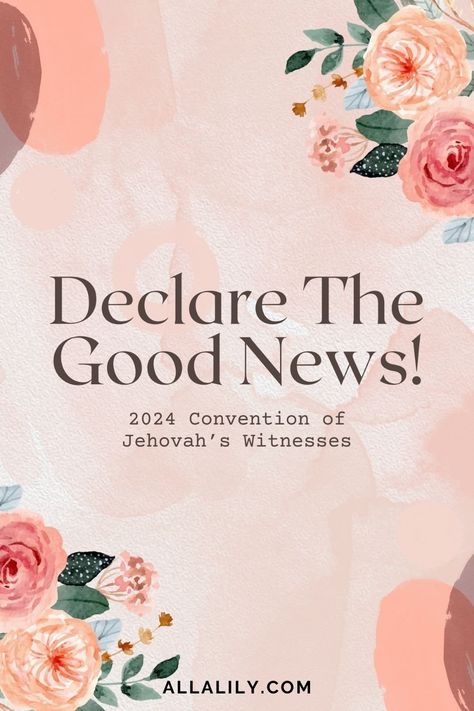 2024 Convention Bundle Declare The Good News 2024, Monthly Journaling, Jehovah Witness Convention, Jw Printables, Daily Text, Printable Gifts, Jw Convention Gifts, Jw Convention, Month Signs