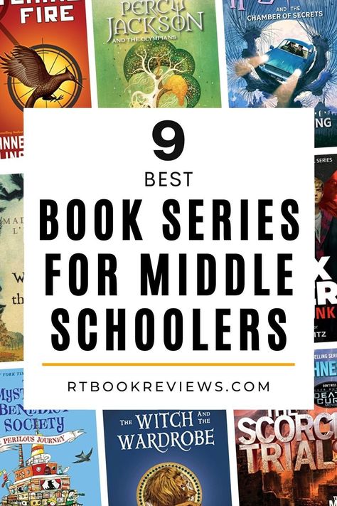 Looking for the best book series for your child in middle school? Look no further! You can find the best books for middle school children right here! Tap to see the top 9 book series. #bestchildrensbooks #bookseriesforkids #middleschoolbooks Books For Sixth Graders, Best Books For Middle Schoolers, Books For Middle School Boys, Fantasy Books For Middle Schoolers, Middle Grade Book Series, Middle School Books To Read, Books 12+, Good Books For 12-14, Books For Preteens