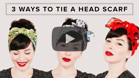 Volume Ponytail Tutorial, Tie A Head Scarf, Head Scarf Tutorial, Volume Ponytail, Kort Bob, Keiko Lynn, Ponytail Tutorial, Scarf Tutorial, Hair Scarf Styles