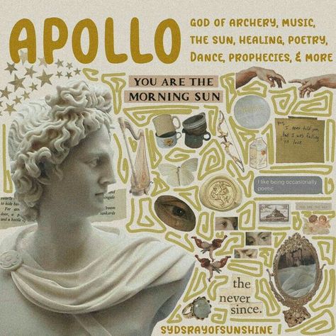 Apollo Poster God, Apollo Deity Witchcraft, Apollo Witchcraft, Apollo Deity, Apollo Altar, Apollo Aesthetic, Apollo Greek, Apollo Cabin, Cabin 7