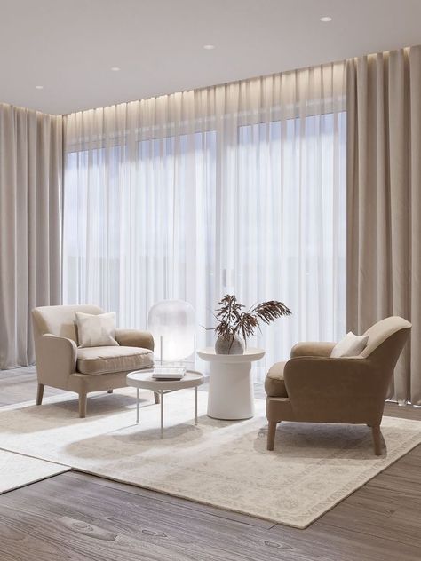 Living Room Chair Decor, Contemporary Living Room Chairs, Curtains Living Room Modern, Comfortable Living Room Chairs, Living Room Decor Curtains, تصميم للمنزل العصري, Curtains Living, Living Room Decor Cozy, Home Design Living Room