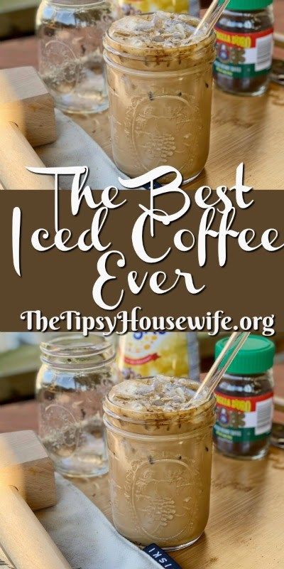 Iced Coffee - The Tipsy Housewife The Best Iced Coffee, Homemade Iced Coffee, Best Iced Coffee, Coffee Protein Shake, Iced Coffee Recipe, Iced Coffee Drinks, Easy Coffee Recipes, Save The Environment, Coffee Queen