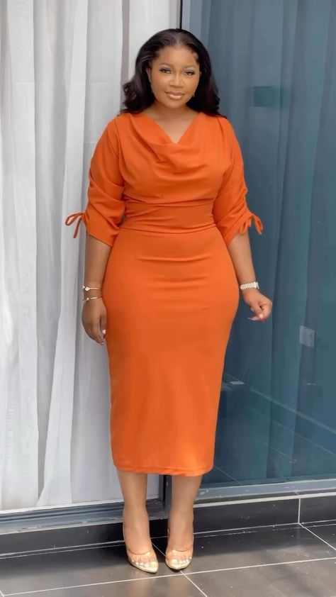 MADE TO ORDER BRAND IN LAGOS | Corporate | Casual wears | PRICE - #20,000✨️SIZES 6-16✨️ SIZES ABOVE 16 ATTRACTS EXTRA #2,000 DISCLAIMER ⚠️ - CLIP IS NOT OURS PLEASE USE OUR SIZE CHART FOR... | Instagram Corporate Gown For Ladies, Formal Office Dresses For Women, Cooperate Dress Styles For Ladies, Church Gowns For Ladies, Cooperate Dress Styles, Materials Gown Style For Ladies, Coperate Gown Styles, Semi Formal Outfits For Women Parties Casual Classy, Formal Dress For Women Classy