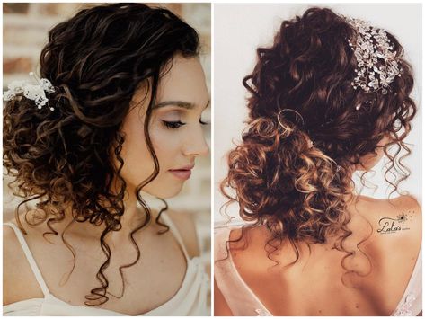 Wedding Updos For Curly Hair, Updos For Curly Hair, Curly Hair Wedding, Big Wedding Hair, Curly Bridal Hair, Wedding Hair Trends, Curly Hair Trends, Wedding Updos, Curly Wedding Hair