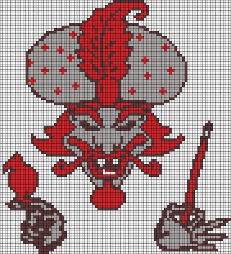 Great Milenko, Perler Designs, Perler Creations, Clown Posse, Graph Crochet, Pixel Art Templates, Perler Bead Templates, Diy Perler Bead Crafts, Pixel Crochet