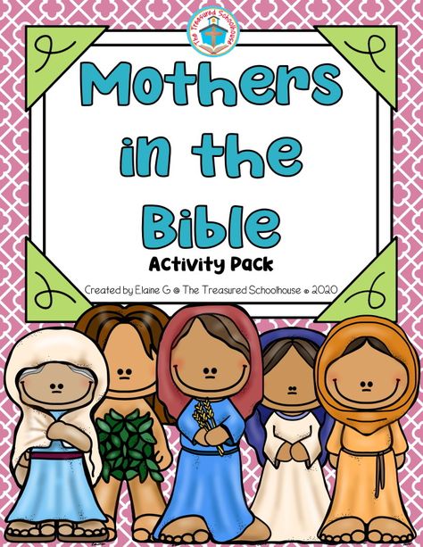 Mothers in the Bible Activity Pack - Classful Eve And Mary, Mothers In The Bible, Religion Activities, Preschool Bible Lessons, Kids Sunday School Lessons, Mother's Day Activities, Bible Verses For Kids, Sunday School Crafts For Kids, Preschool Bible