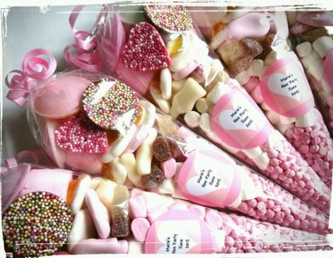 Pre filled large wedding favour hen party sweet cones party bags PERSONALISED in Home, Furniture & DIY, Celebrations & Occasions, Party Supplies | eBay Party Bag Ideas, Hen Party Favours, Hen Party Bags, Baby Shower Favours, Wedding Flip Flops, Hen Party Gifts, Sweet Cones, Blue Baby Shower, Bag Ideas