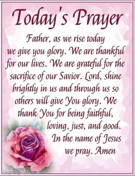 Daily Morning Prayer, Christian Good Morning Quotes, Good Morning Prayer Quotes, Blessed Morning Quotes, Today's Prayer, Powerful Morning Prayer, Prayer Message, Daily Wishes, Good Morning Sweetheart Quotes