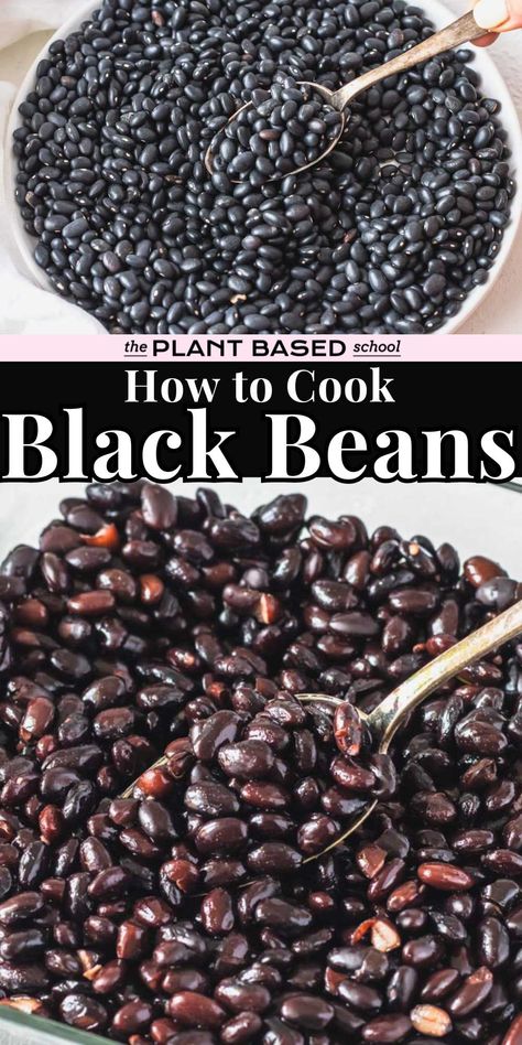 Turkey Burger Seasoning, Cook Black Beans, Soak Beans, Spicy Roasted Cauliflower, Cook Beans, Dried Black Beans, Sweet Potato Tacos, Vegan Burrito, Black Bean Recipes