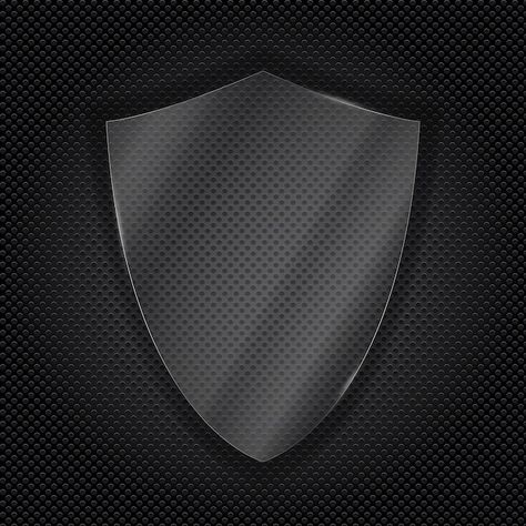 Protective glass transparent shield | Premium Vector #Freepik #vector #protection-shield #protect #safe #security-shield Ava Tele, Shield Vector, Glass Shield, Glass Transparent, Psd Icon, Vector Photo, Premium Vector, Graphic Resources, Vector Images