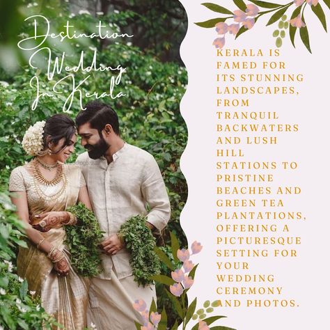 Say “Yes” if you have thought about destination weddings in Kerala as well 🌸✨💐 [destination wedding, Kerala, backwaters, weddings, traditional ceremonies] #keralaweddings #malayalamfilmindustry #malayamspeakers #kochievents #eventoq #eventplanners #godsowncountry #postoftheday #kochicakes #backwatersofkerala Wedding Kerala, Kerala Backwaters, Hill Station, Kochi, Say Yes, Destination Weddings, Event Planner, Kerala, Wedding Ceremony